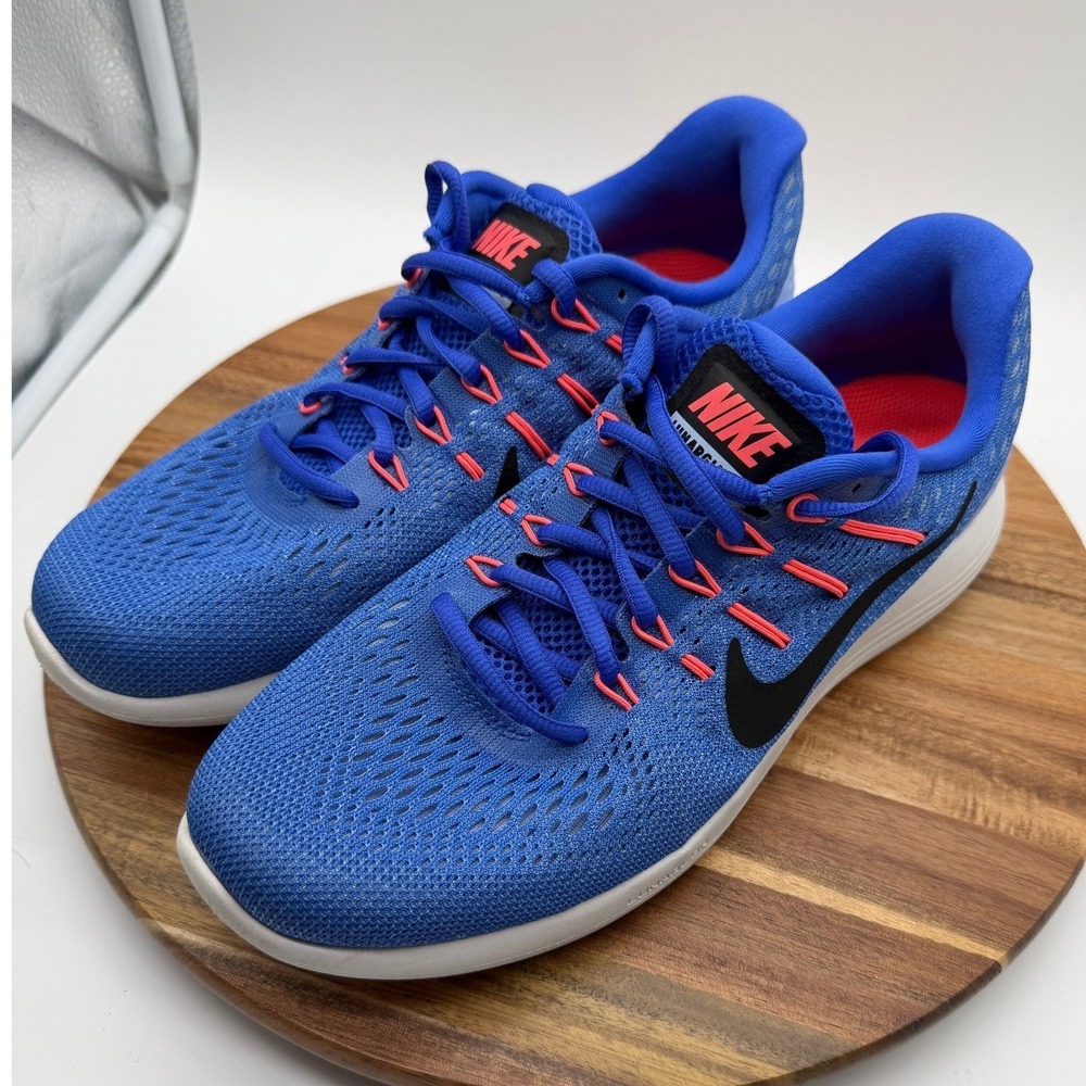 Nike Lunarglide 8 Women's Size 9 1/2 Blue Pink Running Shoes  0390‎